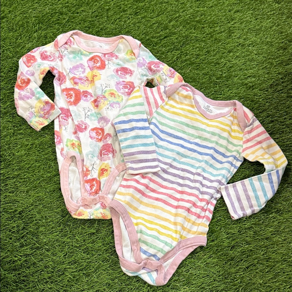 The Honest Company - Long Sleeve Bodysuits - Set of 2